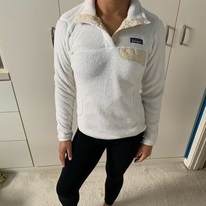 Cream/White Patagonia Fleece Pullover